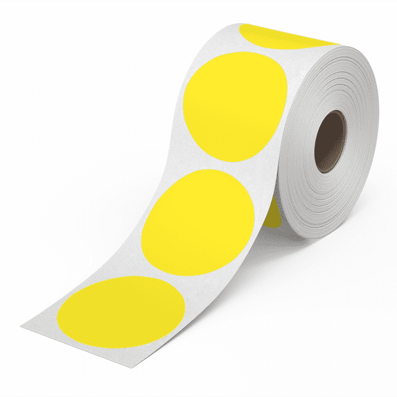 Rollo Circle Thermal Labels 2
