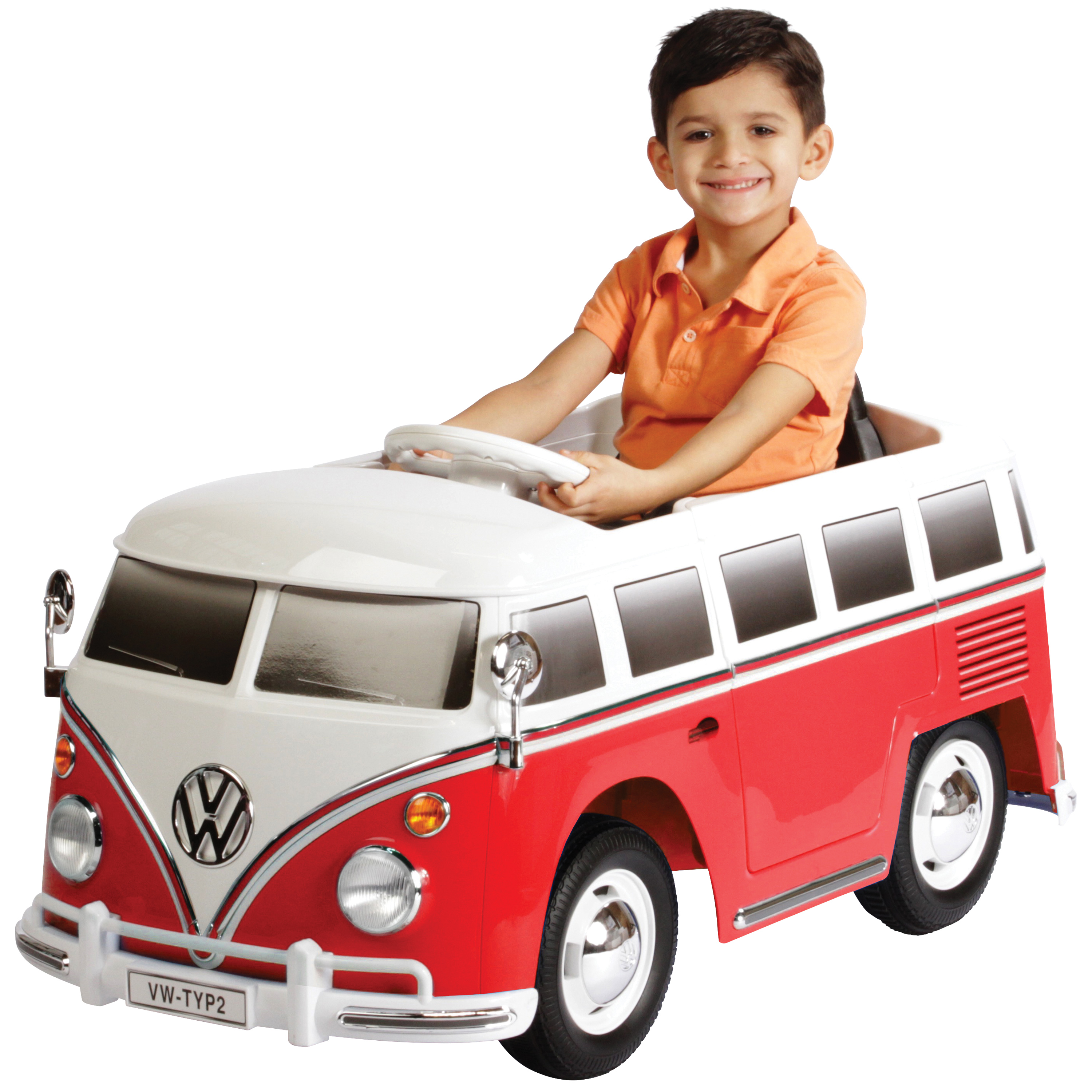 Rollplay VW Bus 6 Volt Battery Powered Ride-on Vehicle - Red - image 1 of 10