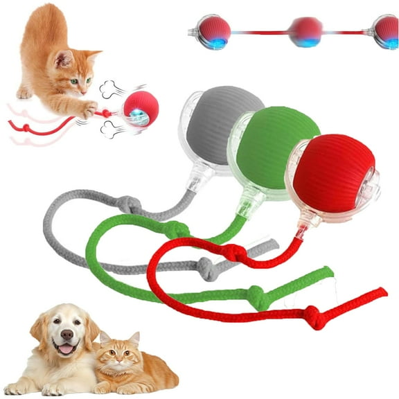 Rollraptor Interactive Pet Toy Ball, Rollraptor Automatic Dog Walker, Self-Moving Automatic Dog Toy, Dog Interactive Toys, Self Moving Dog Toy, for Large Small Dogs Motion Activated