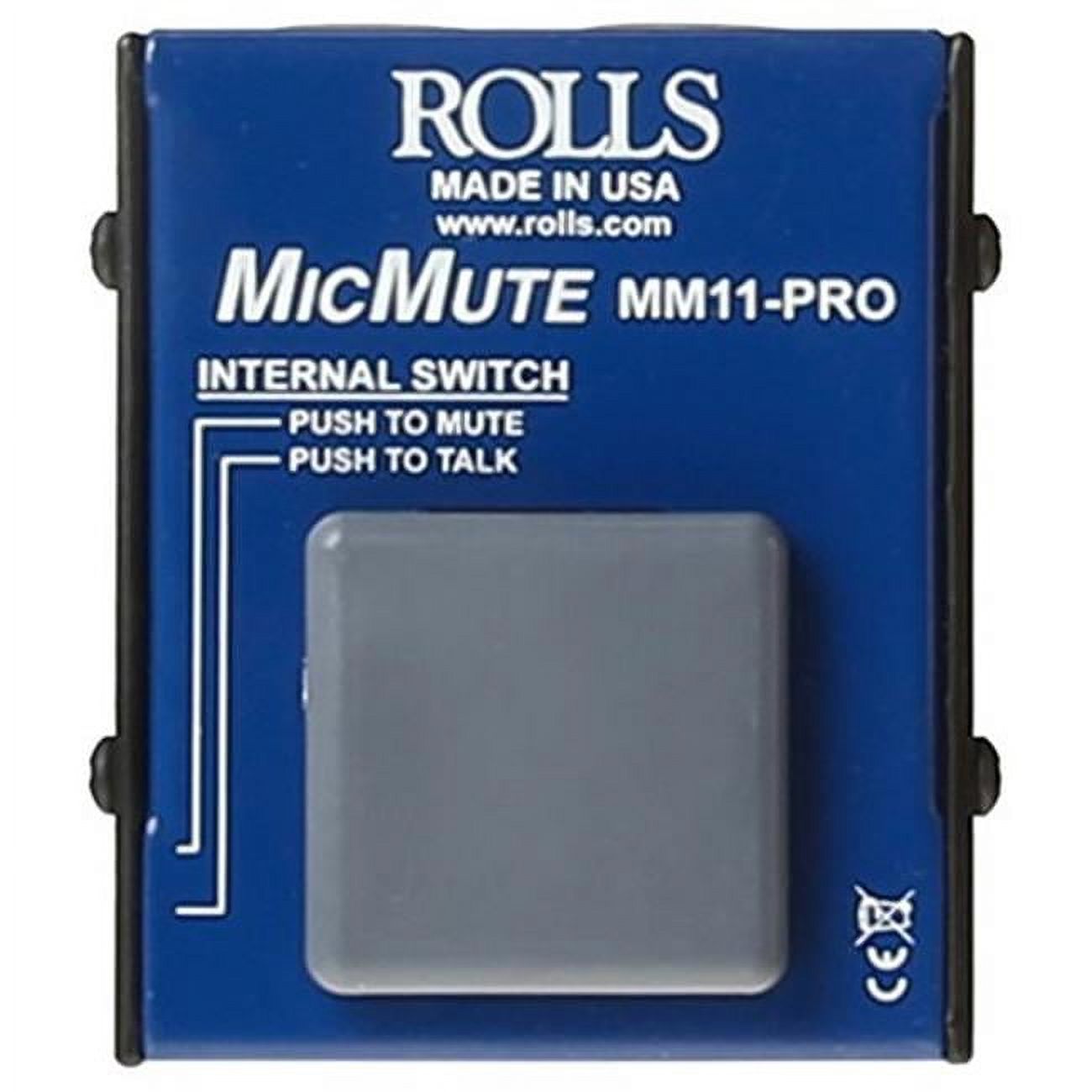 Rolls MM11PRO Switchable Microphone Mute & Talk Switch - Walmart.com