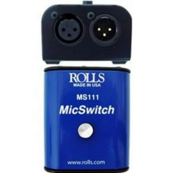 Rolls MS111 Mic Switch - Latching or Momentary Microphone Mute Switch