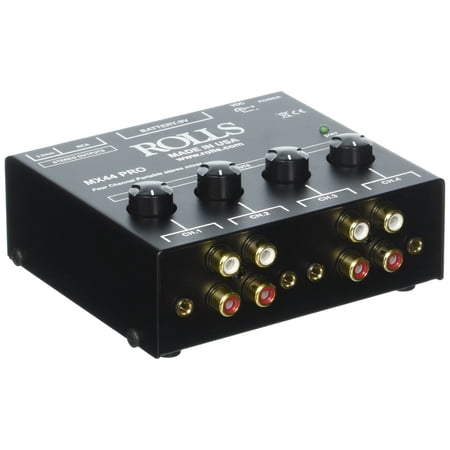 Rolls 4 Channel Stereo Mixer - MX44PRO