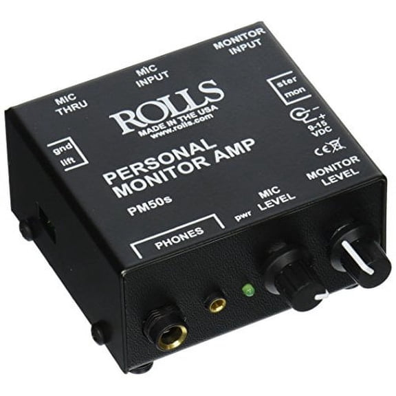 Rolls PM50s Personal Monitor Amplifier , Black