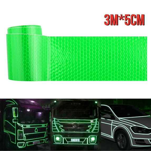 Rolls Reflective Tapes 6 Colors Reflective Warning Tape Night Safety Sticker, Silver, Blue, Red, Yellow, Orange, Green
