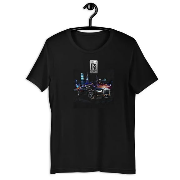 Rolls-Royce Graphic Black T-Shirt - Luxury Car Design-TH29242