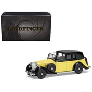 Rolls Royce Phantom III Sedanca de Ville Yellow with Black Top James Bond 007 "Goldfinger" 1964 Movie Diecast Model by Corgi