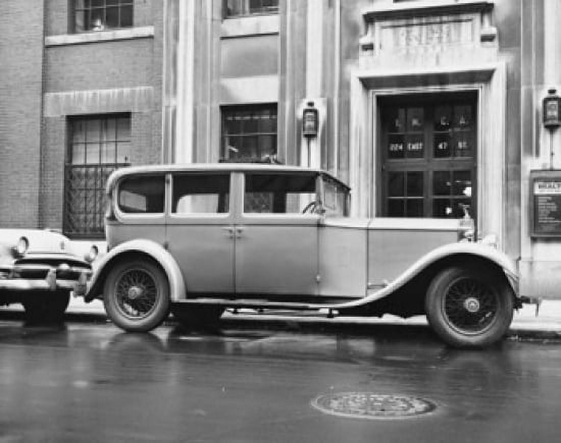 Rolls Royce parked on the road Canvas Art - (18 x 24)