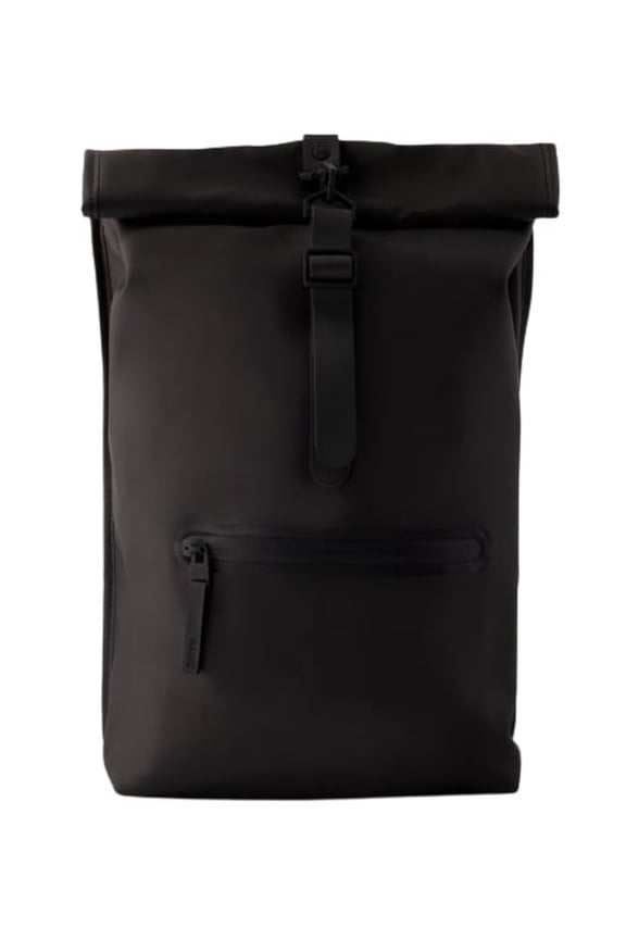 Rolltop Rucksack Backpack - Synthetic - Black