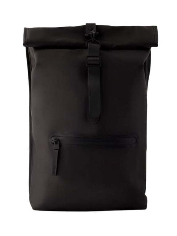 Rolltop Rucksack Backpack - Synthetic - Black
