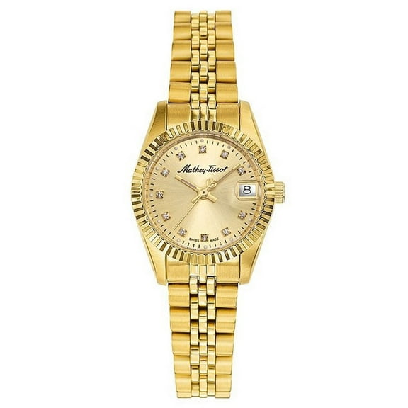 Rolly II Crystal Gold Dial Ladies Watch D710PDI