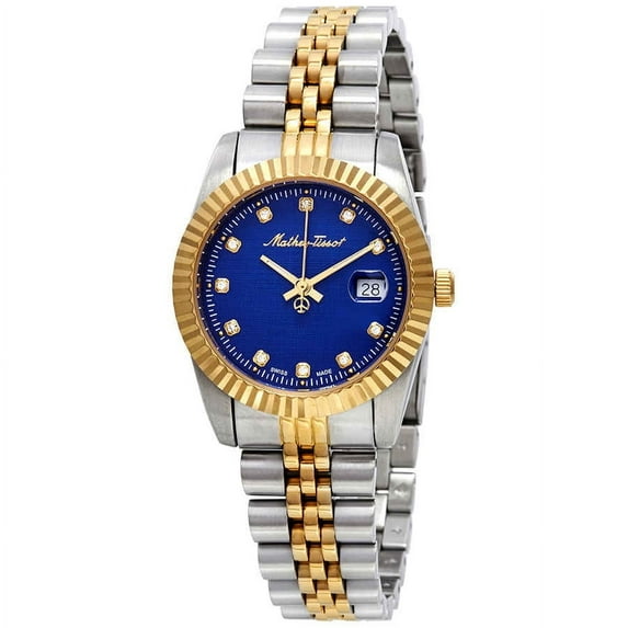 Rolly III Crystal Blue Dial Ladies Watch D810BBU