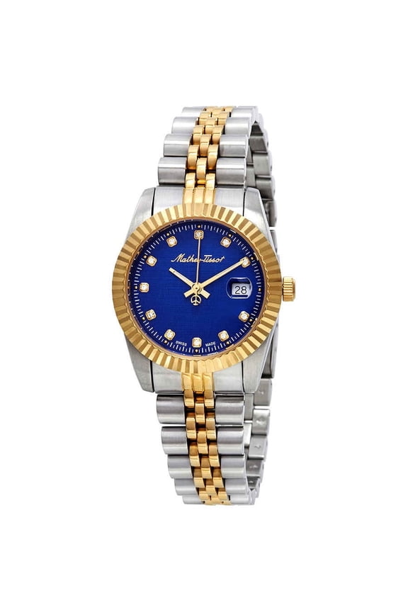Rolly III Crystal Blue Dial Ladies Watch D810BBU