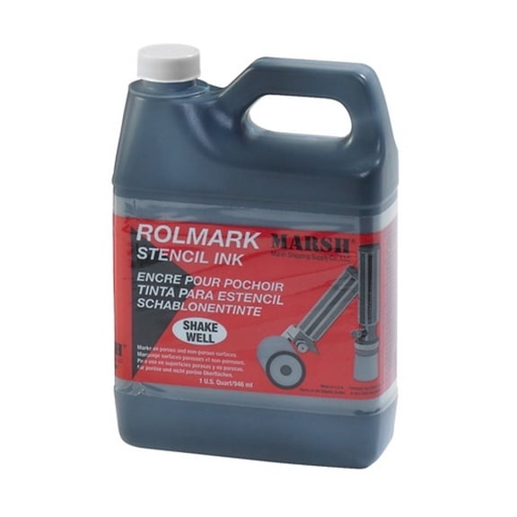 Rolmark Quart Of Black Ink