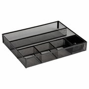 Rolodex 22131 Deep Desk Drawer Organizer, Metal Mesh, Black