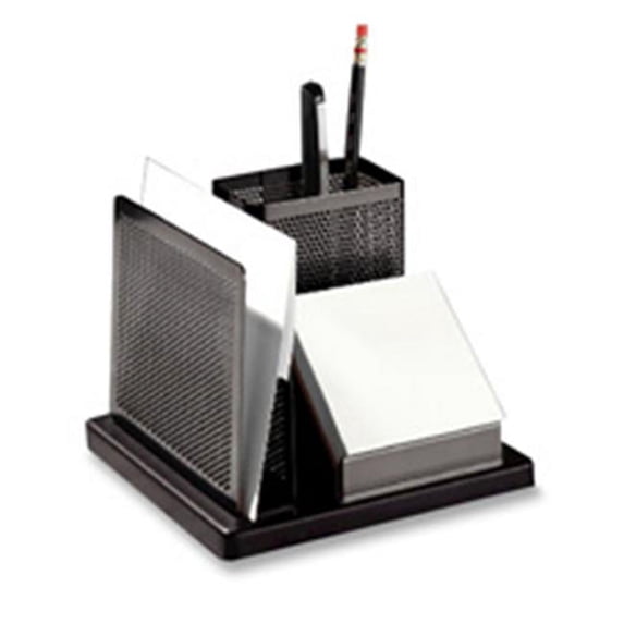 Rolodex Corporation ROLE23552 Desk Organizer- Black-Gunmetal