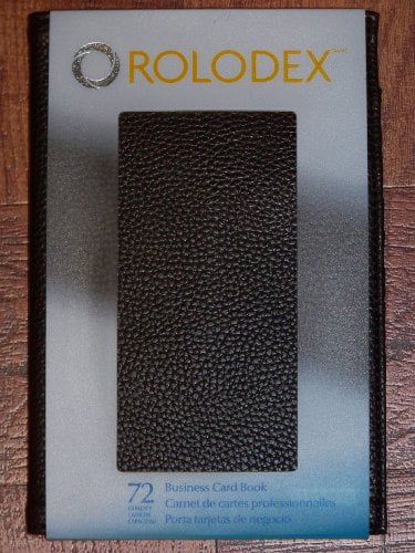 Rolodex Low Profile Business Brown Card Holder