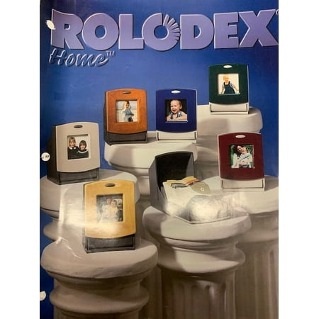 Rolodex Photo Frame Card File, Light Oak