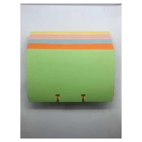 Rolodex Refill Cards 3x5, Assorted Colors - 100 Pack - Colored Index Cards for Rolodex Systems, Contact Info & Organization