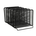 thumbnail image 1 of Rolodex Stacking Desktop Sorter, 5 Sections, Mesh Metal, Black, 1 of 3