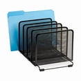 thumbnail image 1 of Rolodex Stacking Desktop Sorter, 5 Sections, Mesh Metal, Black, 1 of 3