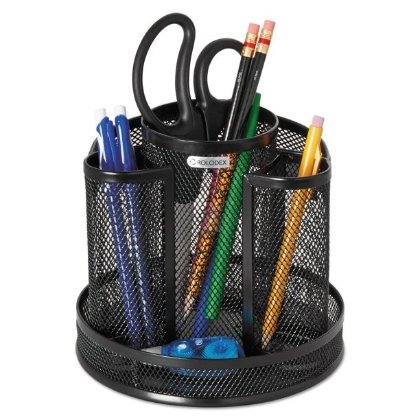 Wire Sorteer Rolodex Wire Mesh Spinning Desk Sorter, Black - Walmart.com