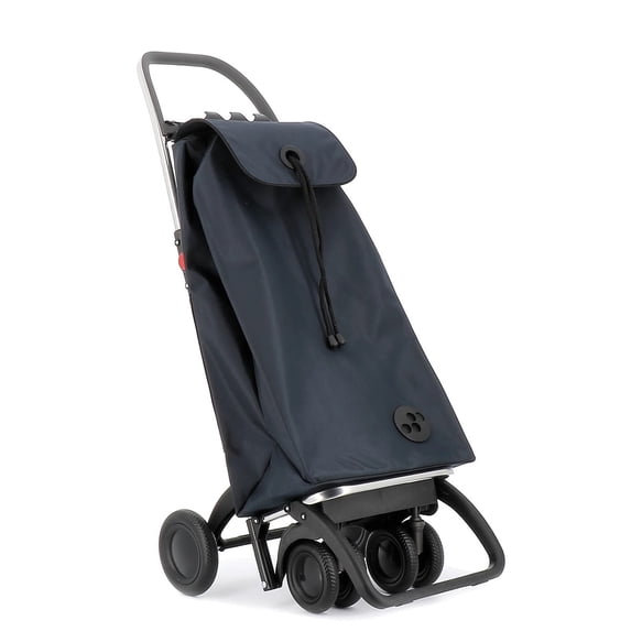 Rolser I-Max MF 4 Wheels 2 Swivelling Foldable Shopping Trolley - 41.34" H x 15.55" W x 12.8" D Dark Gray