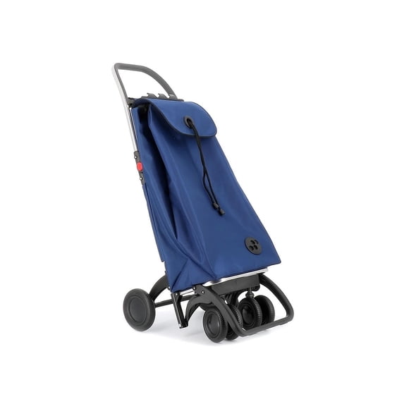 Rolser I-Max MF 4 Wheels 2 Swivelling Foldable Shopping Trolley - 41.34" H x 15.55" W x 12.8" D Blue