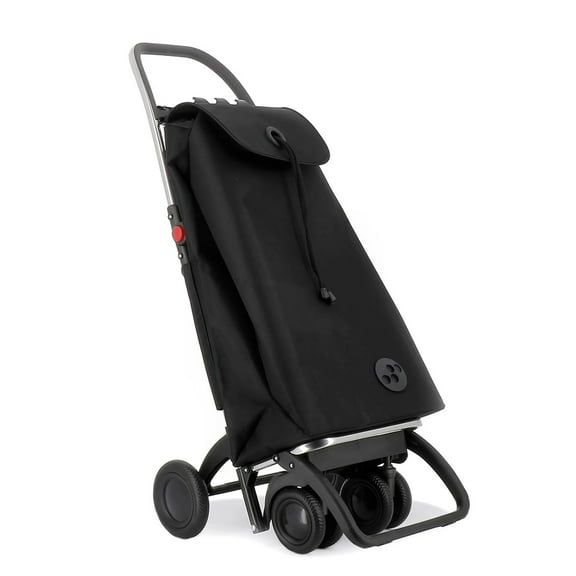 Rolser I-Max MF 4 Wheels 2 Swivelling Foldable Shopping Trolley - 41.34" H x 15.55" W x 12.8" D Negro