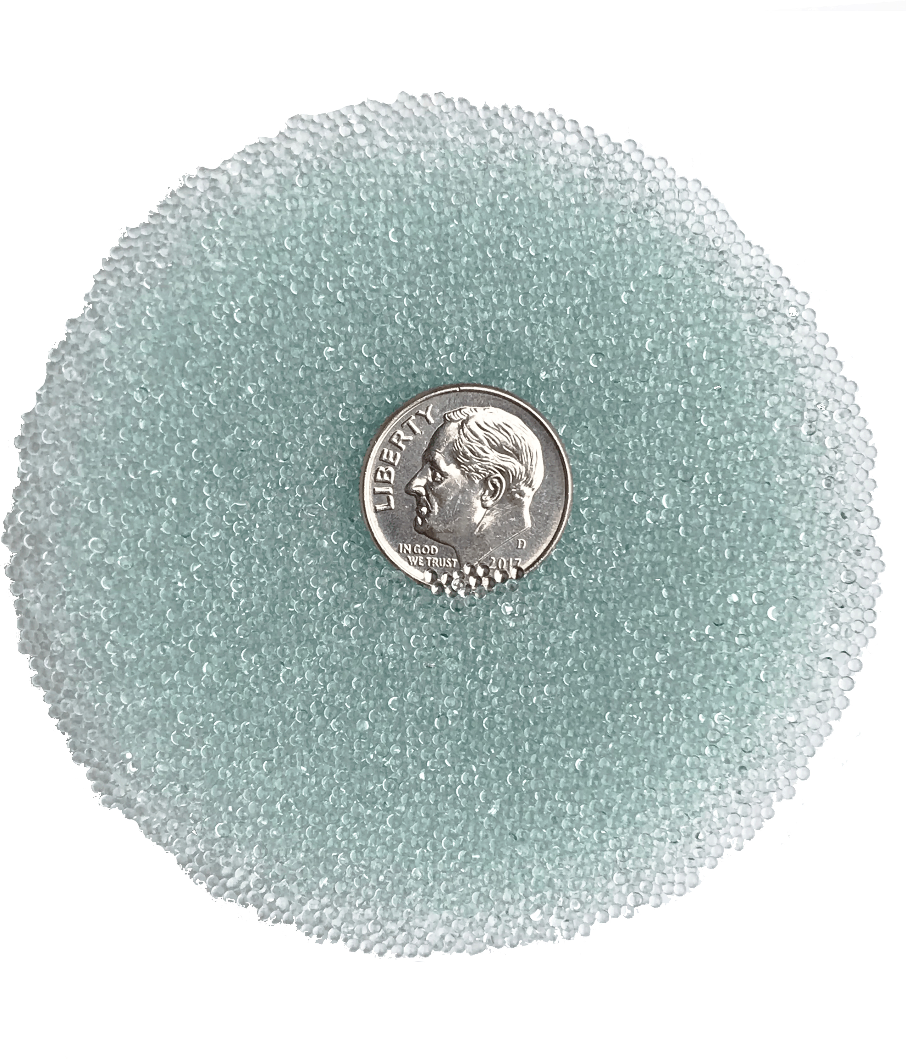 Roly Poly Clear Glass Beads for Weighted Blankets, Anxiety Quilts, Vests & Crafts Bulk Box (45 lbs)