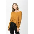 thumbnail image 1 of RolyPoly Womens Knit Tunic Blouse Dolman Sleeve Oversized Curved-Hem Asymmetrical Tops, 1 of 3