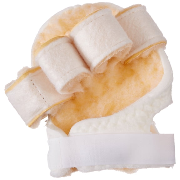 Rolyan Palm Protector with Finger Separators, Left Hand, Sherpa Lining, 1 Pack