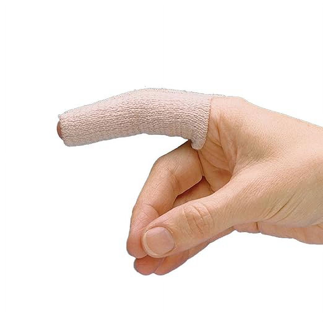 Rolyan Tapered Elastic Finger Sleeve, Pack of 6 Sleeves for Edema and