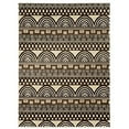 thumbnail image 1 of Roma Collection Lima Indoor Area Rug - Ivory & Chocolate - 8 x 10 ft., 1 of 1