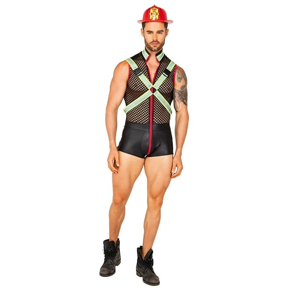 Men's Sexy Fireman Fever Costume