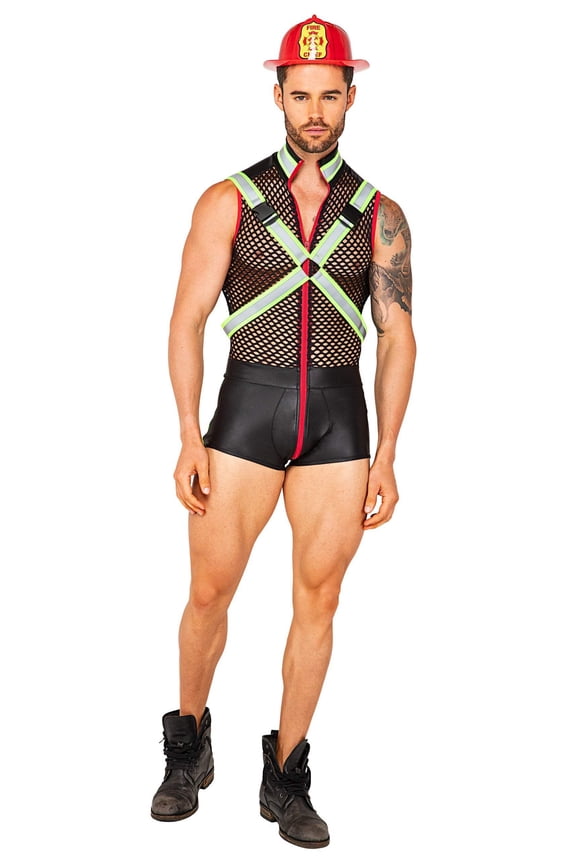 Men's Sexy Fireman Fever Costume