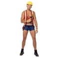 thumbnail image 1 of Roma Costume 6195 - 5PC Mens Construction Hard-Worker, Orange/Blue, X-Large, 1 of 3