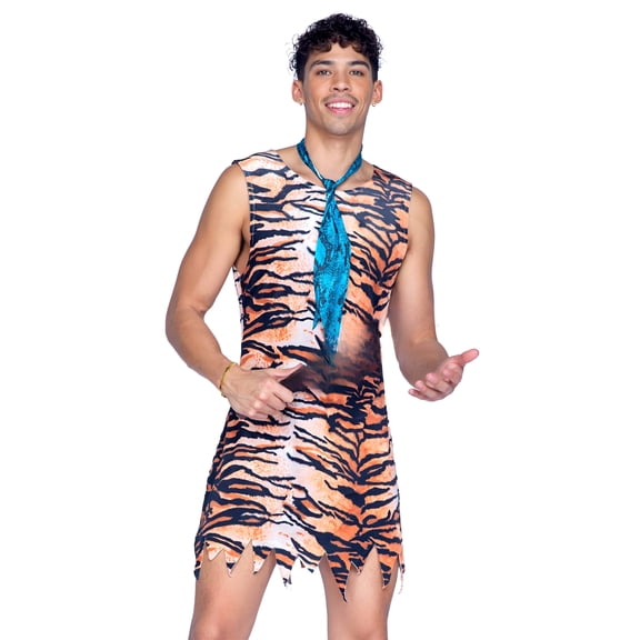 Roma Costume | Yabba Dabba Hunk 2pc Fred Cosplay Men's Halloween Costume