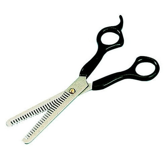 Roma Double Edged Black Trimming Scissors