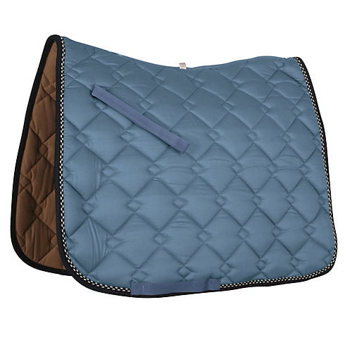 Roma Ecole Double Diamond Dressage Pad Smoke/Navy/