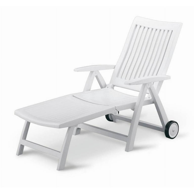 White discount resin lounger