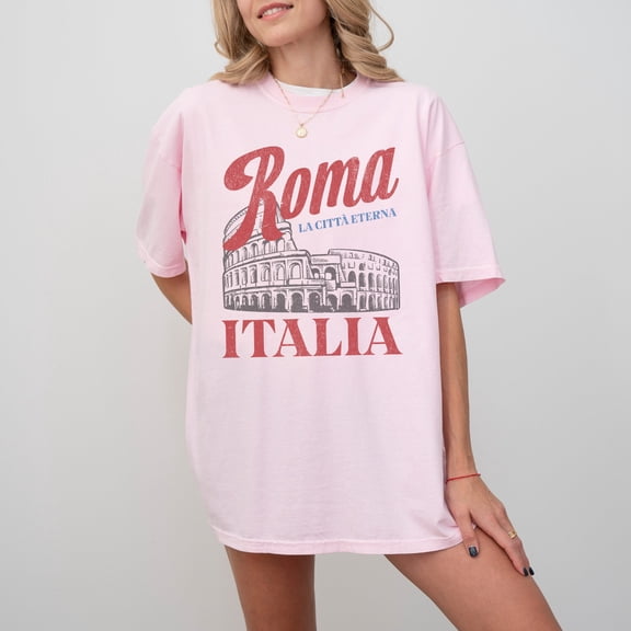 Roma, Italia T-Shirt Rome Colosseum Graphic Tee 1808539839