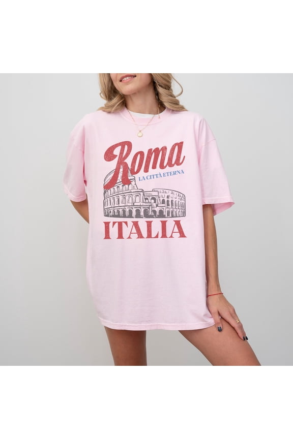 Roma, Italia T-Shirt Rome Colosseum Graphic Tee 1808539839
