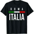 thumbnail image 1 of Roma Italia T Shirt Travel Souvenir Tee Italian Flag Shirt, 1 of 3