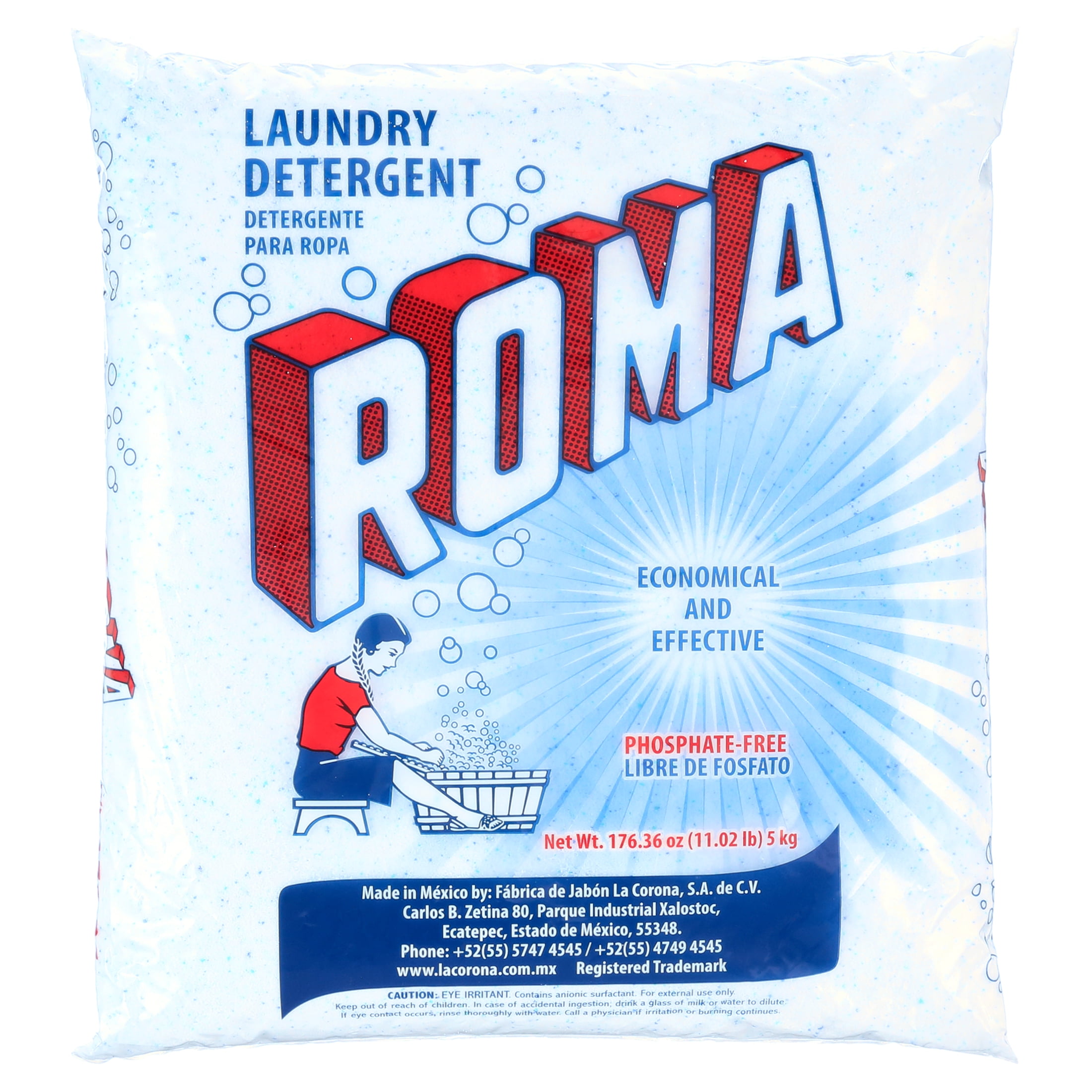Roma Biodegradable Laundry Detergent for Clothes, 176.36 Ounce