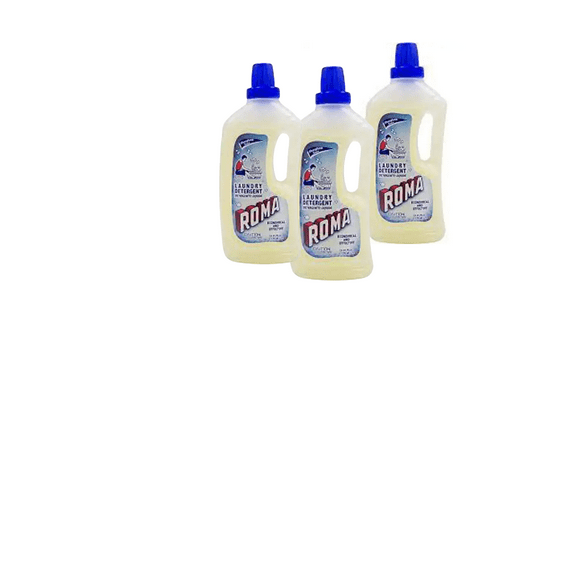 Roma Liquid Laundry Detergent, 3 Pack  Bottles, ( 3  X 33.8 fl oz ) Fresh Clean
