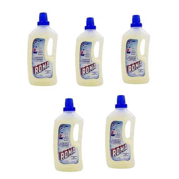 Roma Liquid Laundry Detergent 33.8 fl oz  5 Pack Bottles  (33.8 fl oz  5)