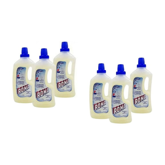 Roma Liquid Laundry Detergent( 6 X 33.8 fl oz), 6 Pack Bottles, Deep Clean Formula, Lavender Scent