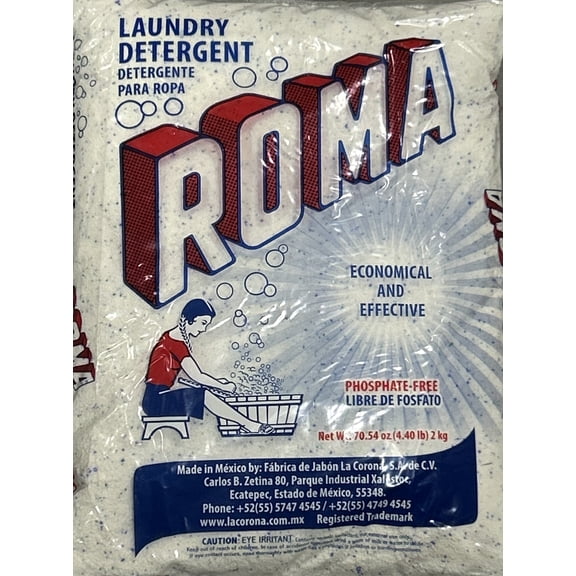 Roma Laundry Detergent, 4.4 lb Bag (Pack of 4)