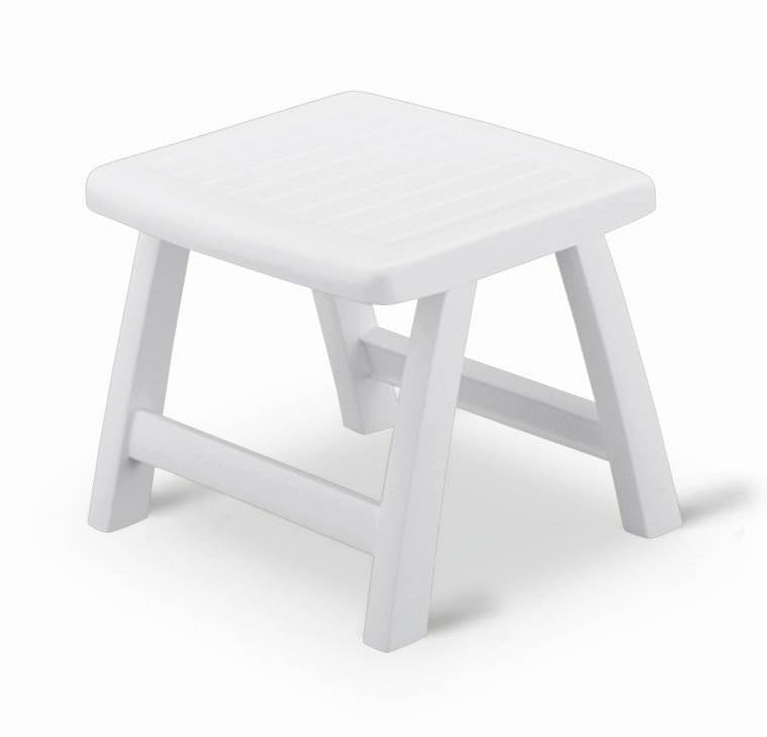 Kettler roma folding lounger in white resin sale