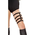 thumbnail image 1 of Roma RM-4699 Thigh Straps with Spike Stud Details O/S / Black, 1 of 1